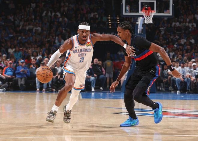 雷霆加时险胜活塞创60胜纪录 亚历山大砍47分刷新